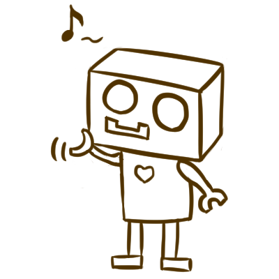 立っているロボ