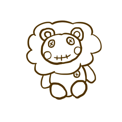 座っているぬいぐるみ
